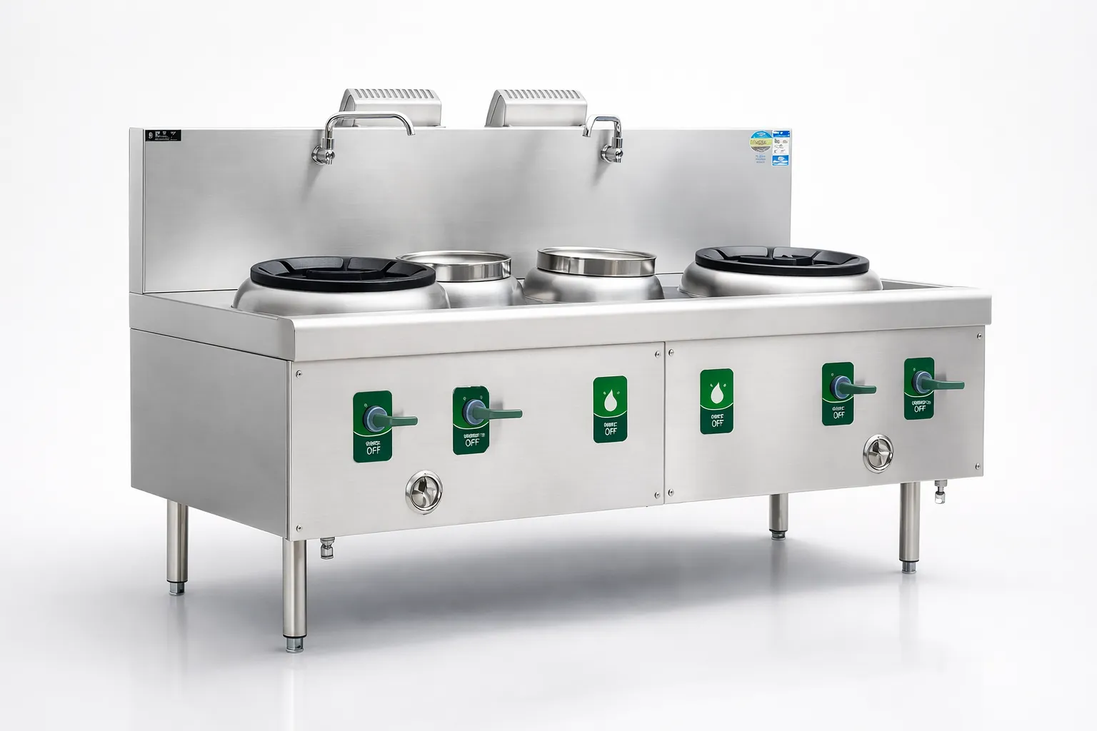 Double Wok Double Warmer Range